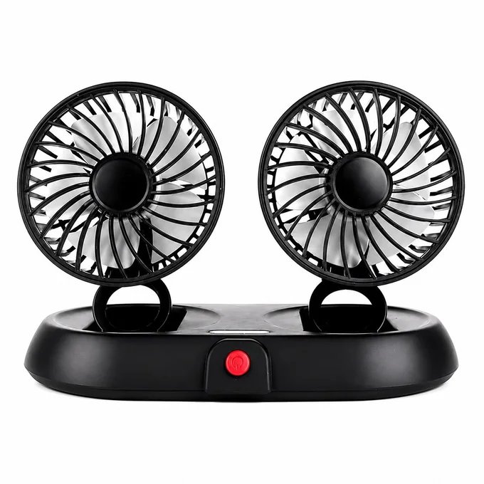 Ventilateur Voiture 360 Double Rotation USB