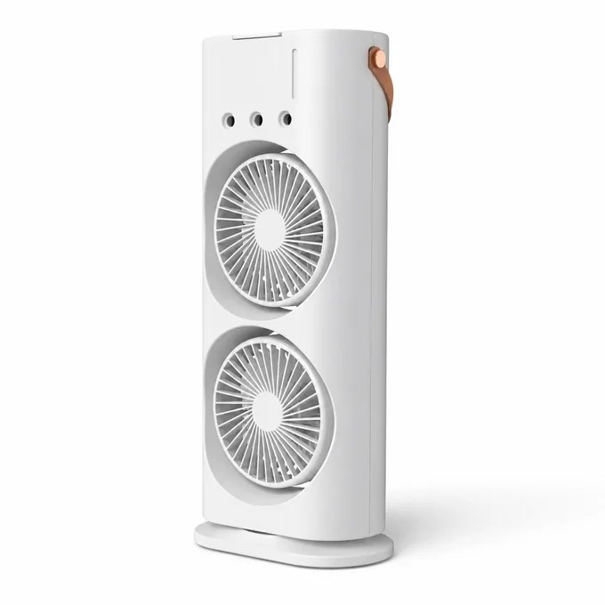 Ventilateur Portable Double Turbo - LED RGB