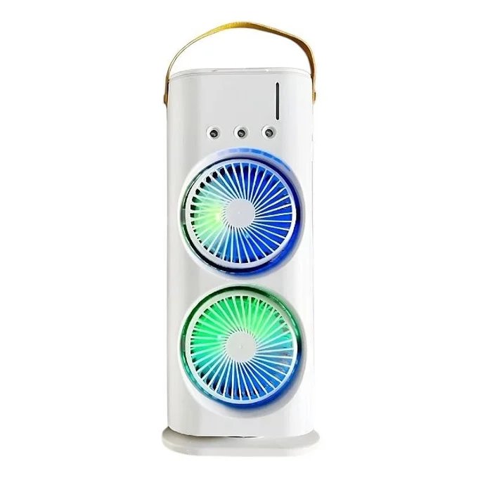Ventilateur Portable Double Turbo - LED RGB