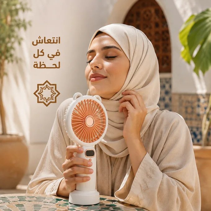 Mini Ventilateur Portable Ecran Digital - Type-C