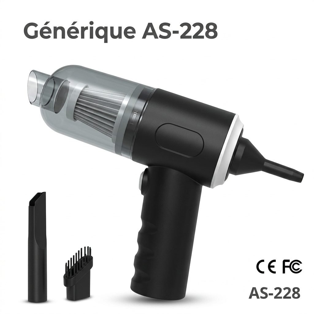 Mini Aspirateur Portable 3 en 1 Sans Fil AS-228