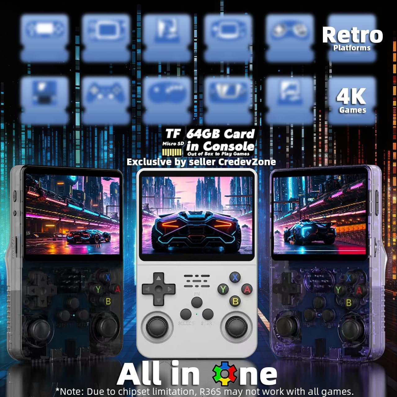 Console de Jeu Portable R36S - Rétro Gaming