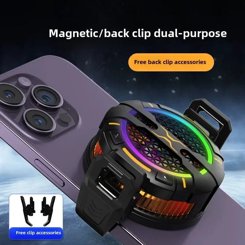 Refroidisseur de Téléphone Magnétique K15 - 15W avec Lumière RGB