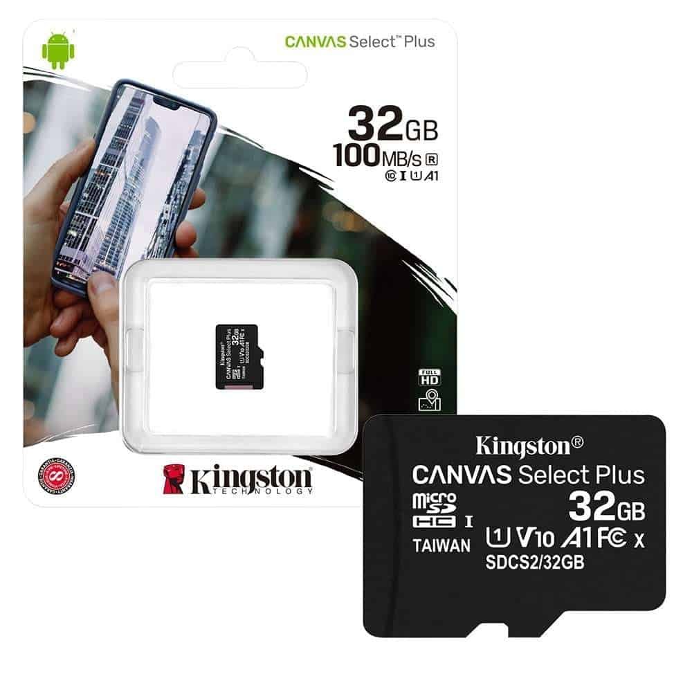 Kingston Carte Mémoire MicroSD Canvas Select Plus 32Go