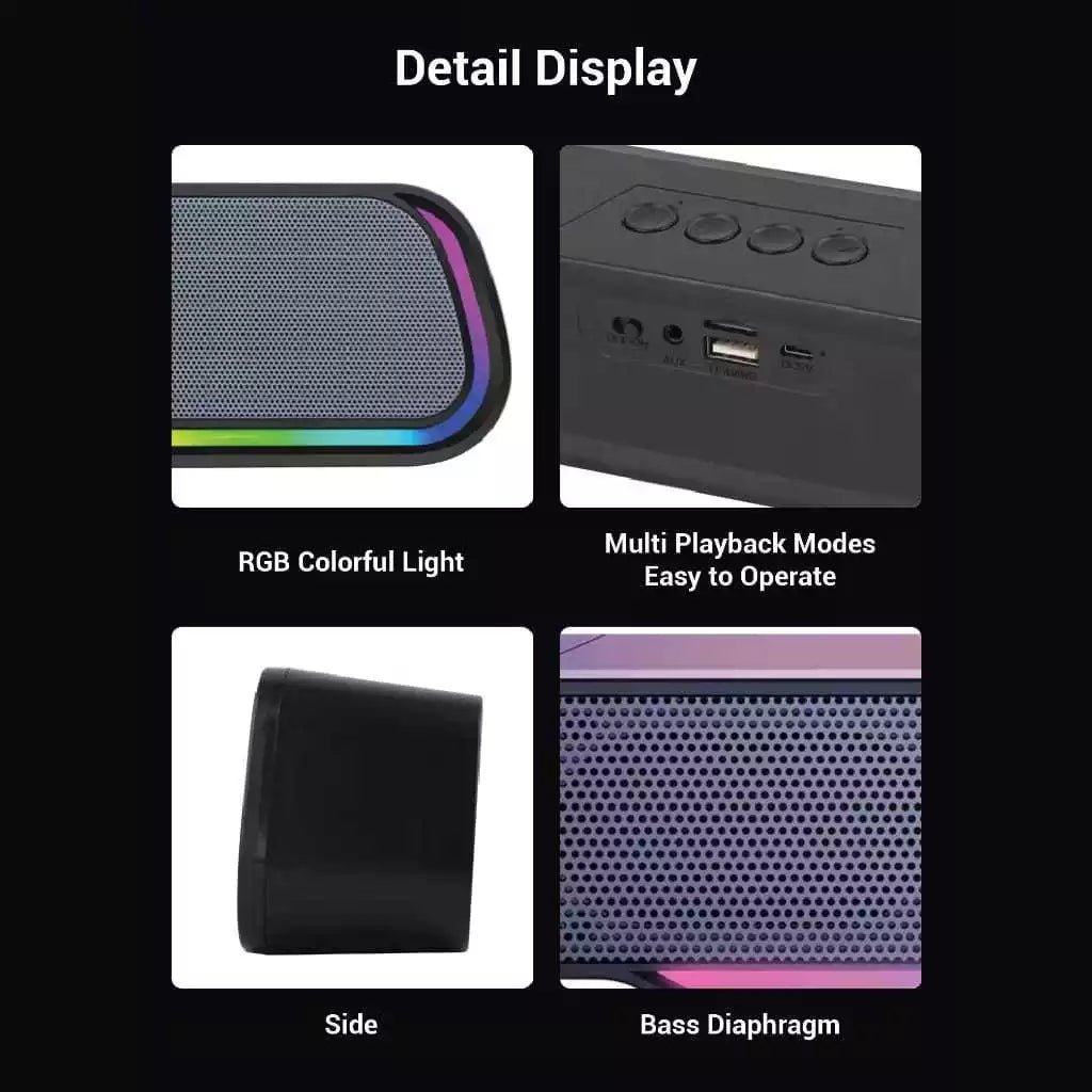 Enceinte Portable Bluetooth Kisonli LED-913 - Son Stéréo Super Bass